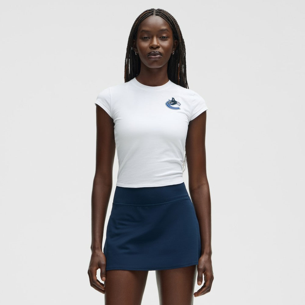 Vancouver Canucks lululemon Women's Baby T-Shirt - White | NHL near me