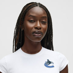 Vancouver Canucks lululemon Women's Baby T-Shirt - White | NHL near me