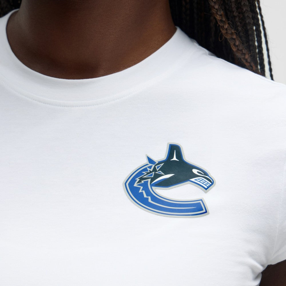 Vancouver Canucks lululemon Women's Baby T-Shirt - White | NHL near me