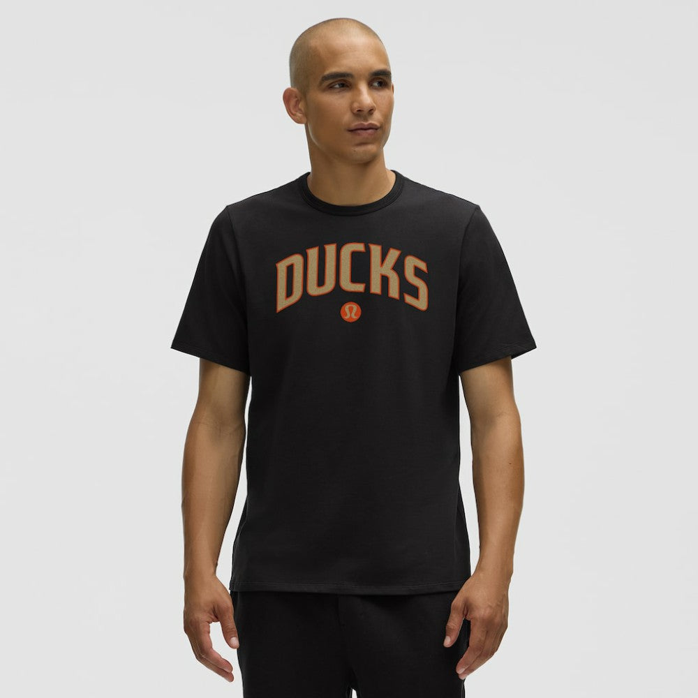 Anaheim Ducks lululemon Organic Cotton Classic-Fit T-Shirt - Black | NHL on sale