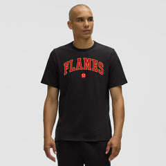 Calgary Flames lululemon Organic Cotton Classic-Fit T-Shirt - Black | NHL Clearance