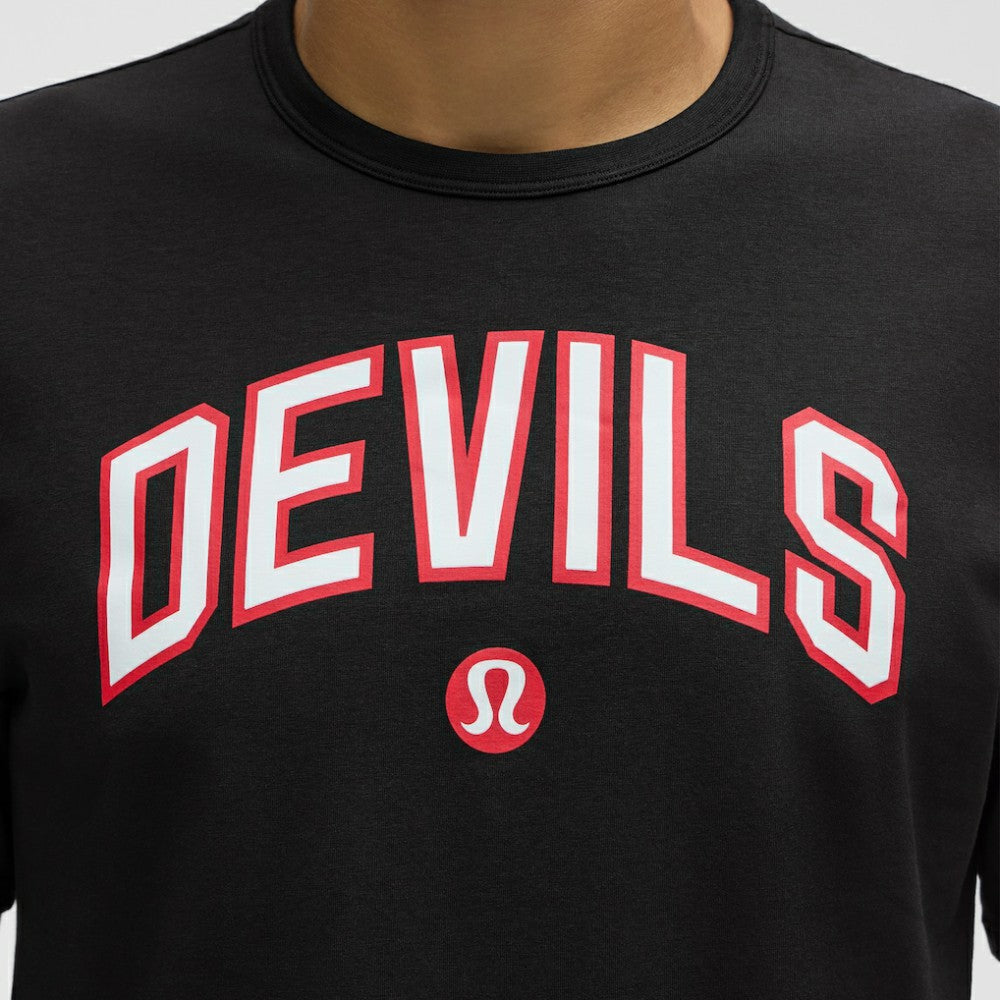 New Jersey Devils lululemon Organic Cotton Classic-Fit T-Shirt - Black | NHL near me