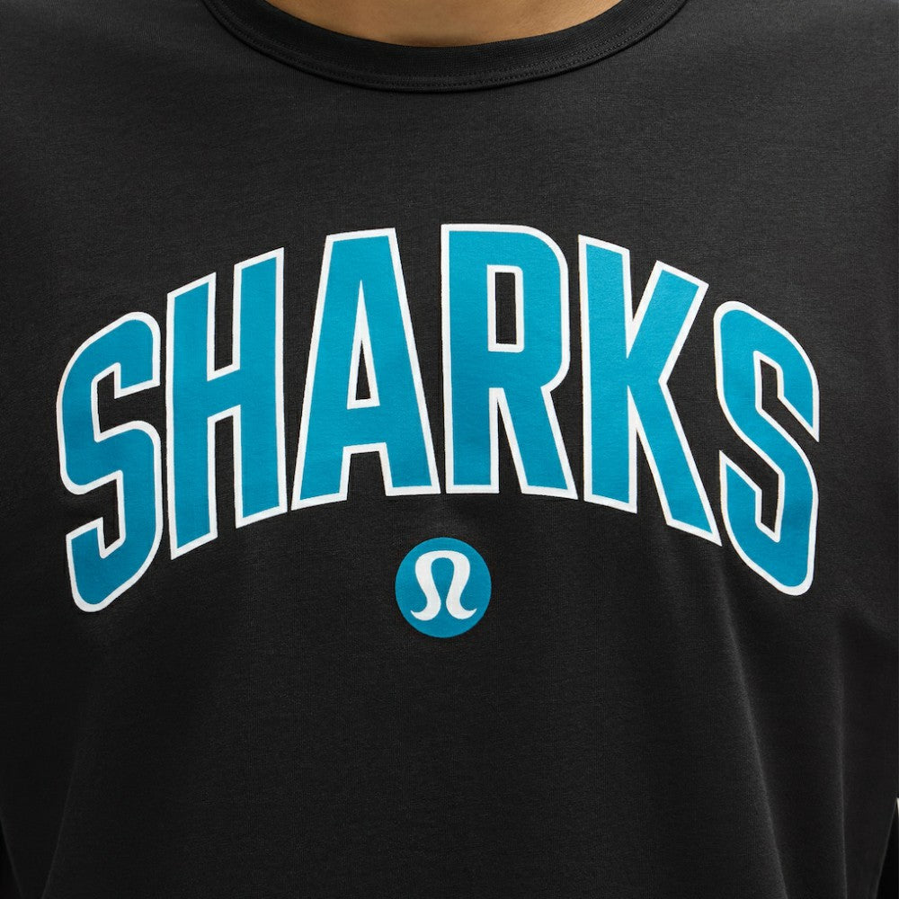 San Jose Sharks lululemon Organic Cotton Classic-Fit T-Shirt - Black | NHL Lifestyle