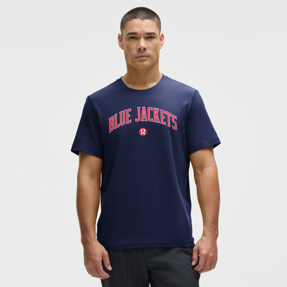 Columbus Blue Jackets lululemon Organic Cotton Classic-Fit T-Shirt - Blue | NHL on sale