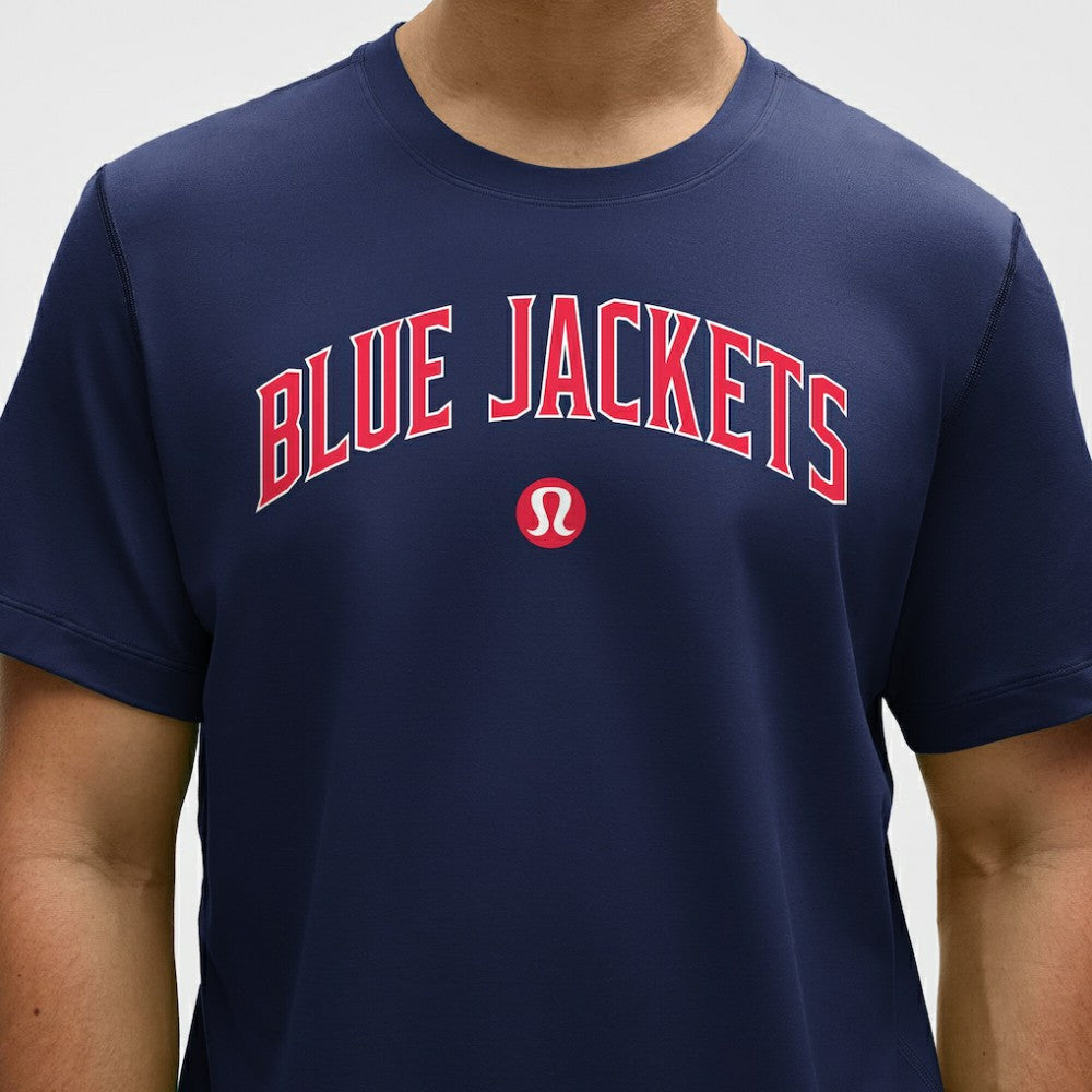 Columbus Blue Jackets lululemon Organic Cotton Classic-Fit T-Shirt - Blue | NHL on sale