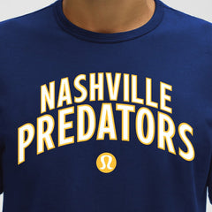 Nashville Predators lululemon Organic Cotton Classic-Fit T-Shirt - Blue | NHL near me