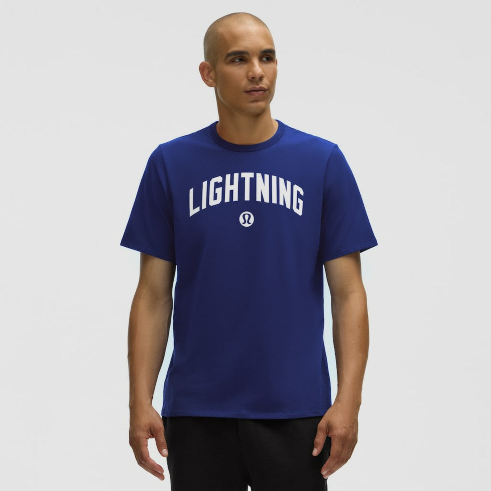 Tampa Bay Lightning lululemon Organic Cotton Classic-Fit T-Shirt - Larkspur | NHL online