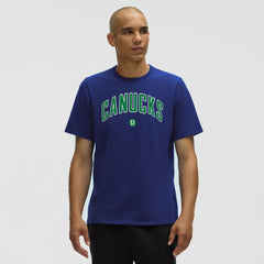 Vancouver Canucks lululemon Organic Cotton Classic-Fit T-Shirt - Larkspur | NHL near me