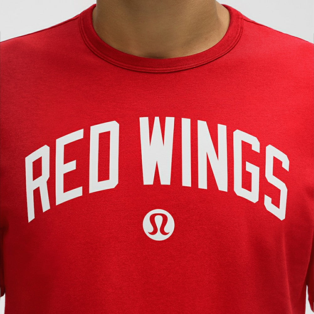 Detroit Red Wings lululemon Organic Cotton Classic-Fit T-Shirt - True Red | NHL discount
