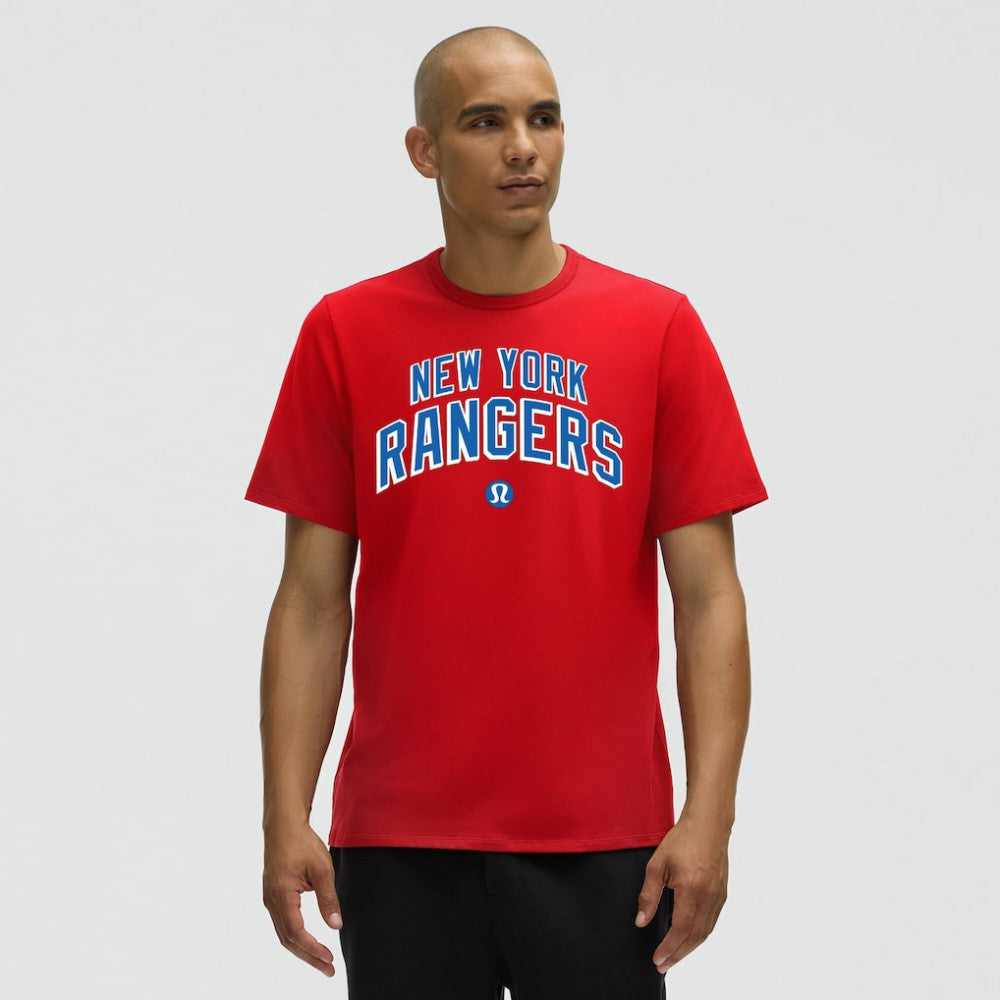 New York Rangers lululemon Organic Cotton Classic-Fit T-Shirt - True Red | NHL sale