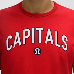 Washington Capitals lululemon Organic Cotton Classic-Fit T-Shirt - True Red | NHL Clearance