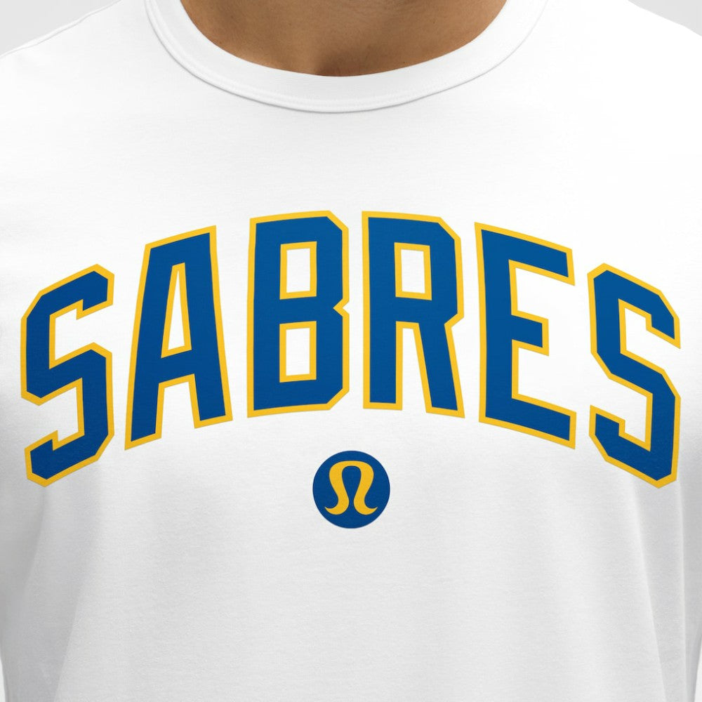 Buffalo Sabres lululemon Organic Cotton Classic-Fit T-Shirt - White | NHL on sale