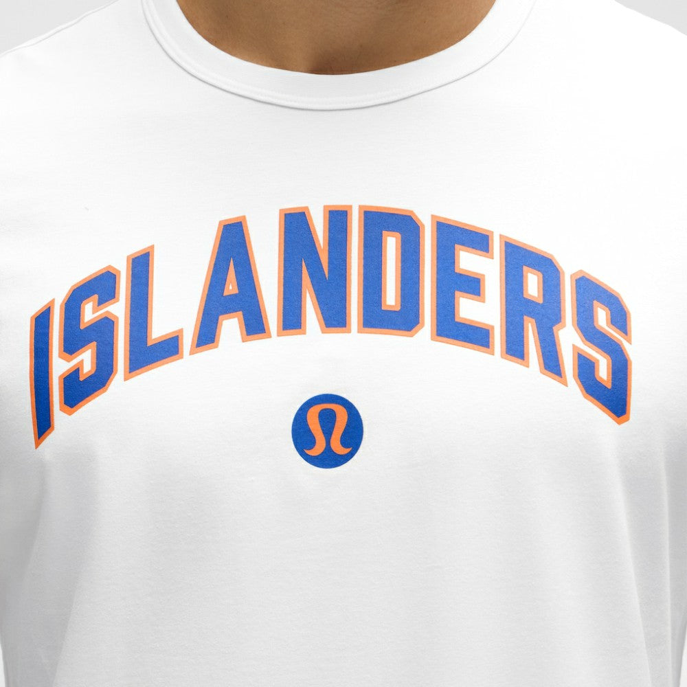 New York Islanders lululemon Organic Cotton Classic-Fit T-Shirt - White | NHL Clearance