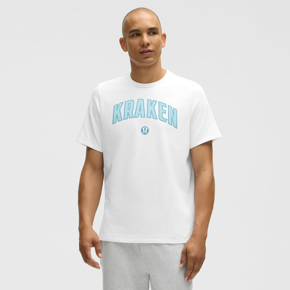 Seattle Kraken lululemon Organic Cotton Classic-Fit T-Shirt - White | NHL online