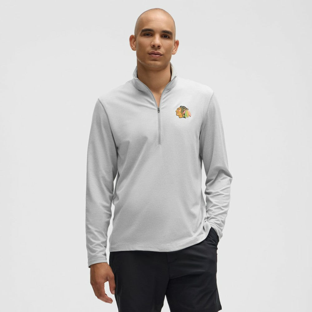 Chicago Blackhawks lululemon Soft Jersey Half-Zip Pullover - Heather Gray | NHL discount