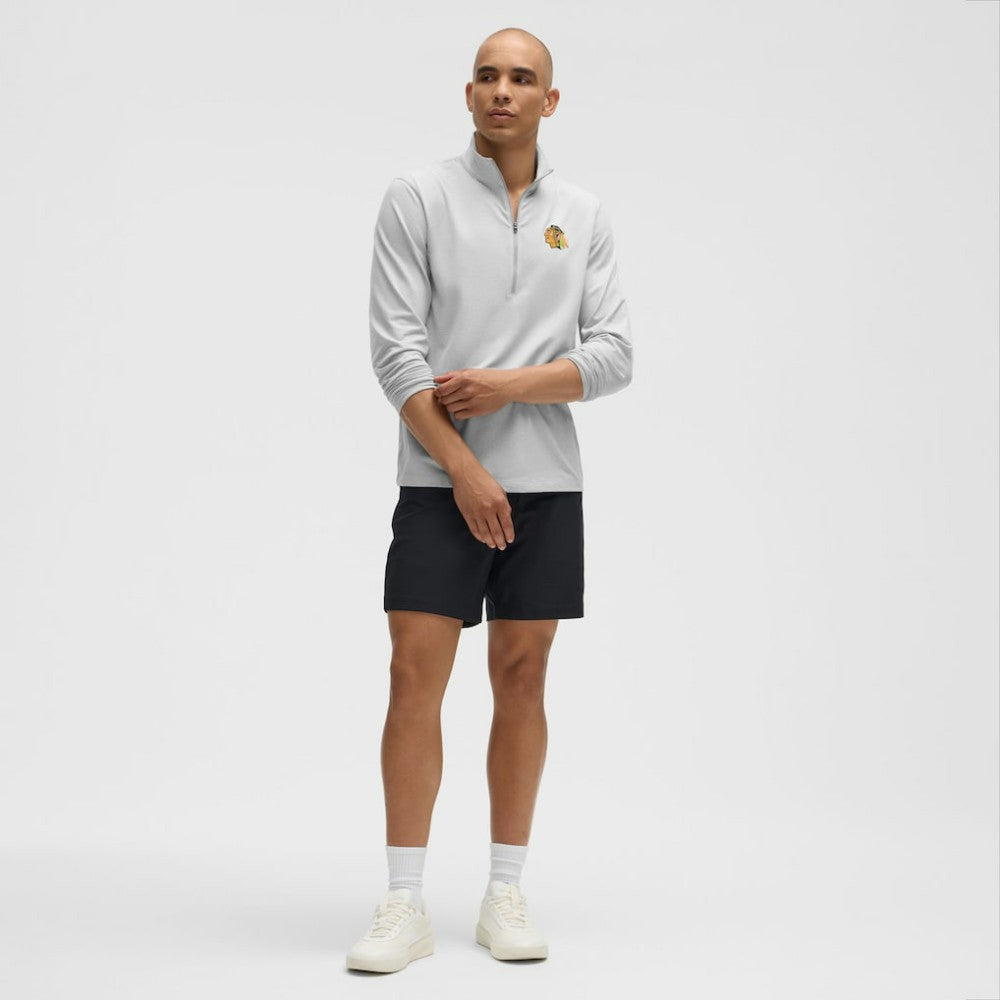Chicago Blackhawks lululemon Soft Jersey Half-Zip Pullover - Heather Gray | NHL discount