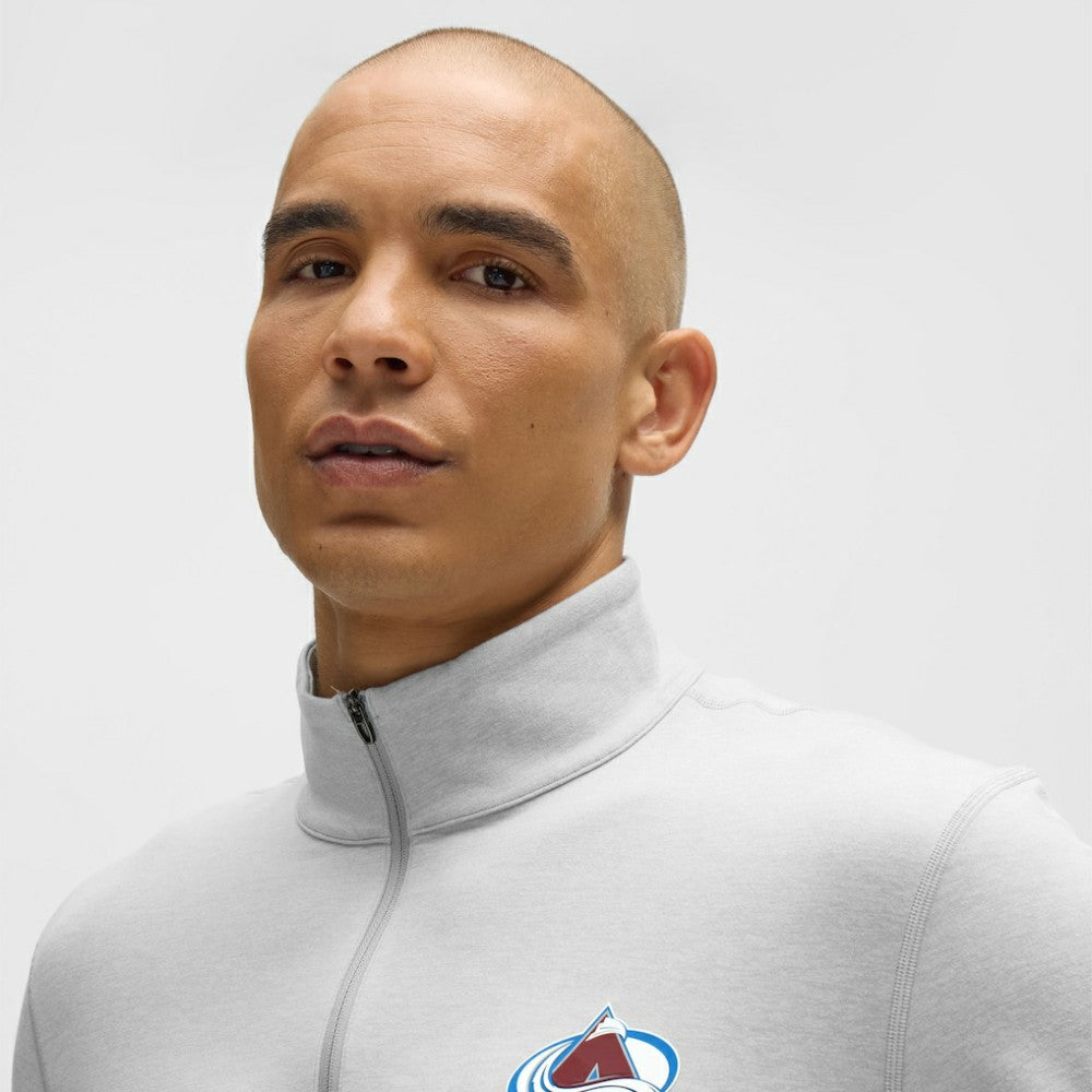 Colorado Avalanche lululemon Soft Jersey Half-Zip Pullover - Heather Gray | NHL Lifestyle