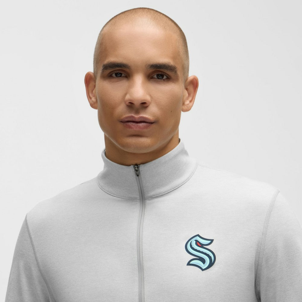 Seattle Kraken lululemon Soft Jersey Half-Zip Pullover - Heather Gray | NHL sale