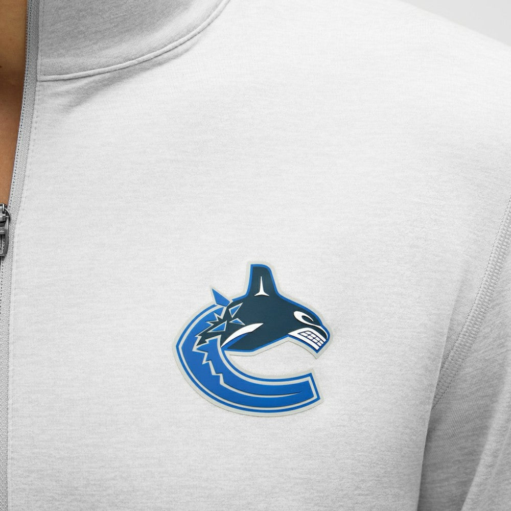 Vancouver Canucks lululemon Soft Jersey Half-Zip Pullover - Heather Gray | NHL online