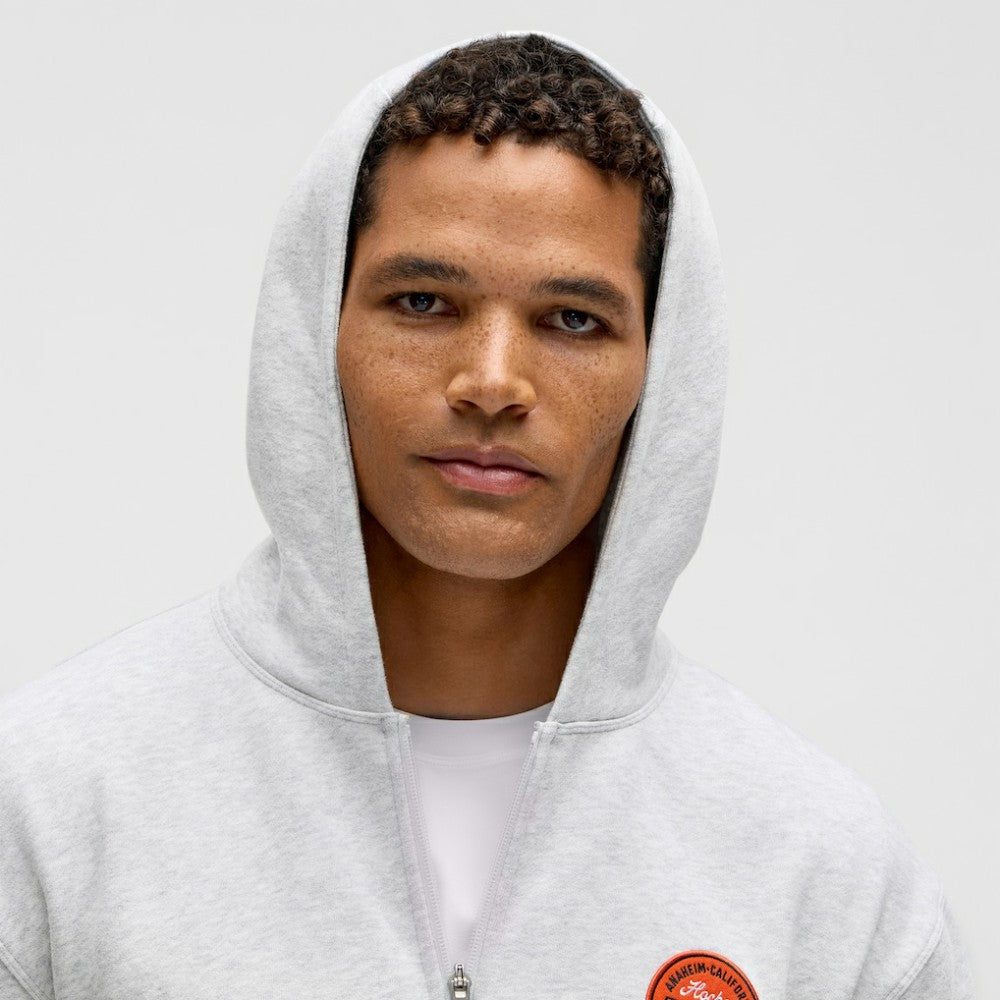 Anaheim Ducks lululemon Steady State Full-Zip Hoodie - Heathered Core Ultra Light Grey | NHL on sale