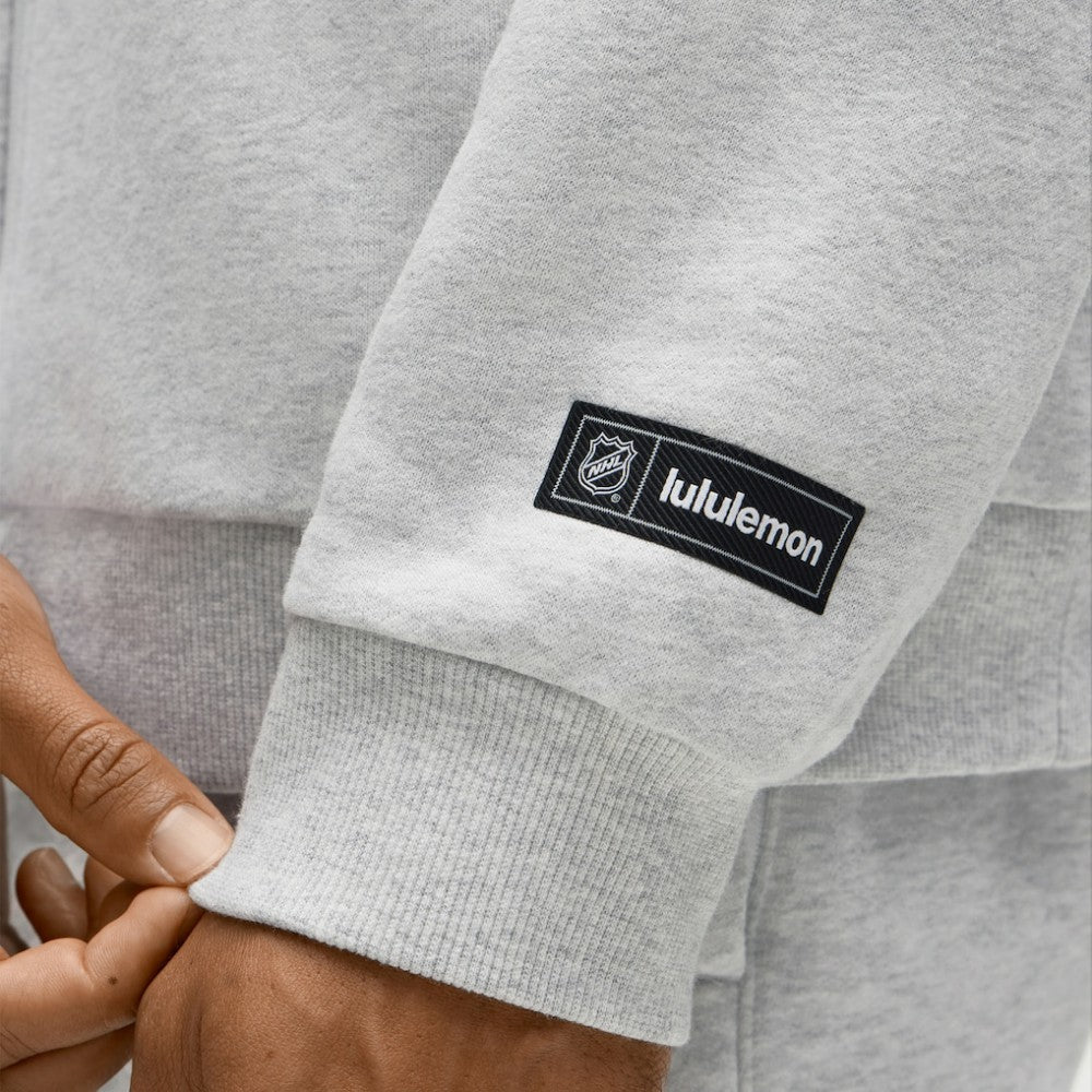 Anaheim Ducks lululemon Steady State Full-Zip Hoodie - Heathered Core Ultra Light Grey | NHL on sale