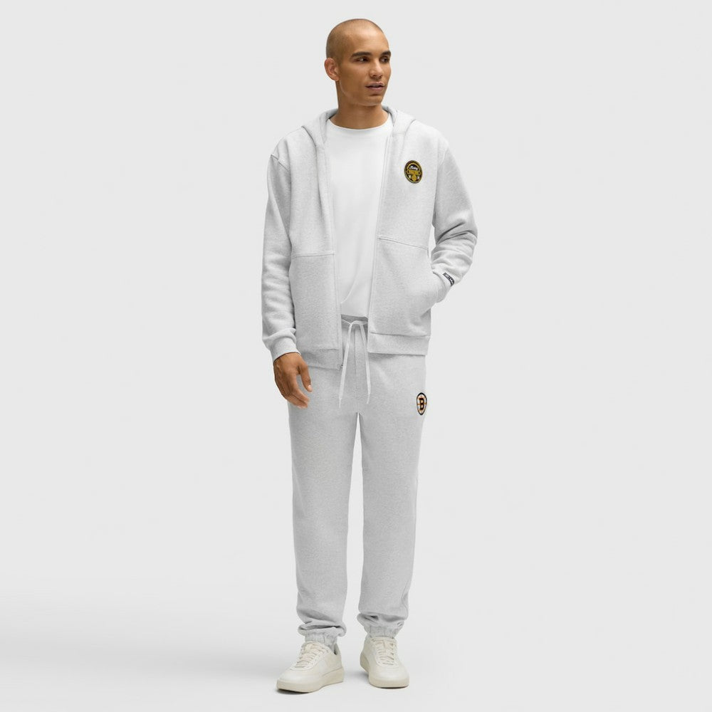 Boston Bruins lululemon Steady State Full-Zip Hoodie - Heathered Core Ultra Light Grey | NHL sale