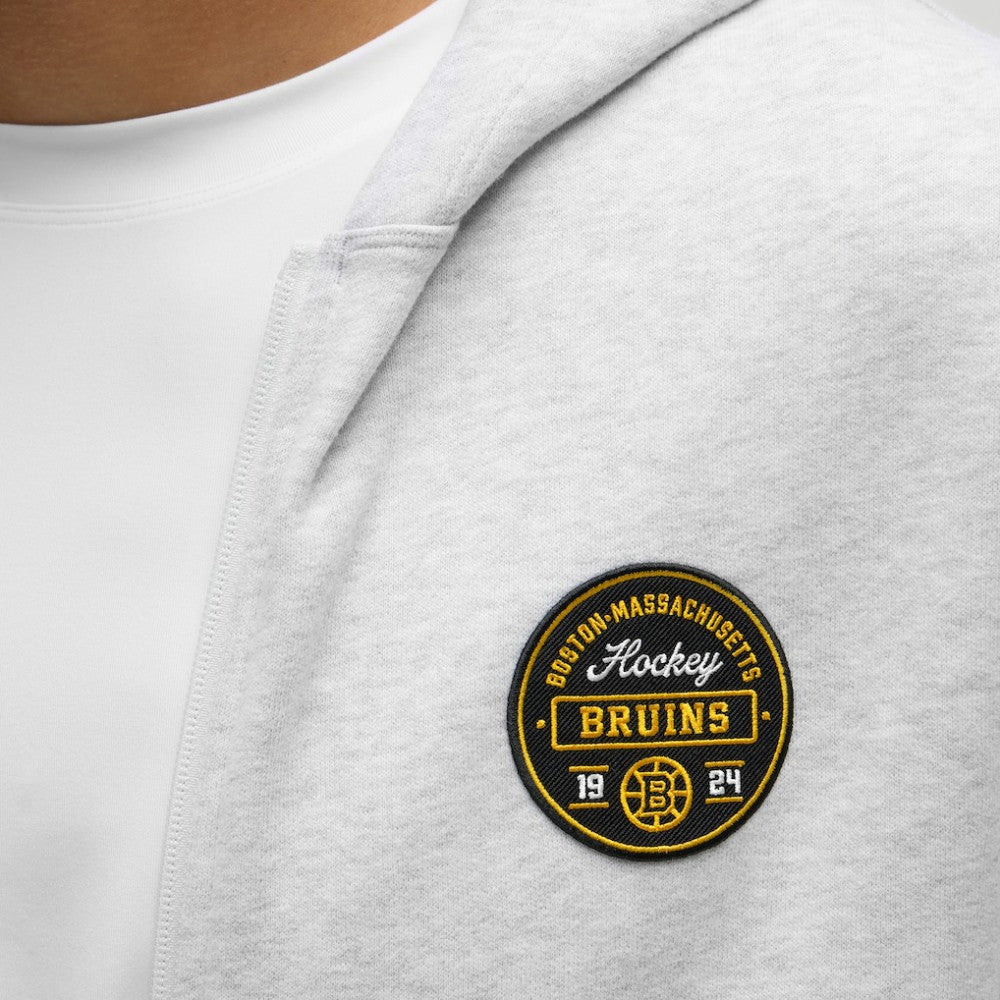 Boston Bruins lululemon Steady State Full-Zip Hoodie - Heathered Core Ultra Light Grey | NHL sale