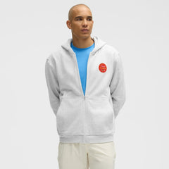 Chicago Blackhawks lululemon Steady State Full-Zip Hoodie - Heathered Core Ultra Light Grey | NHL online