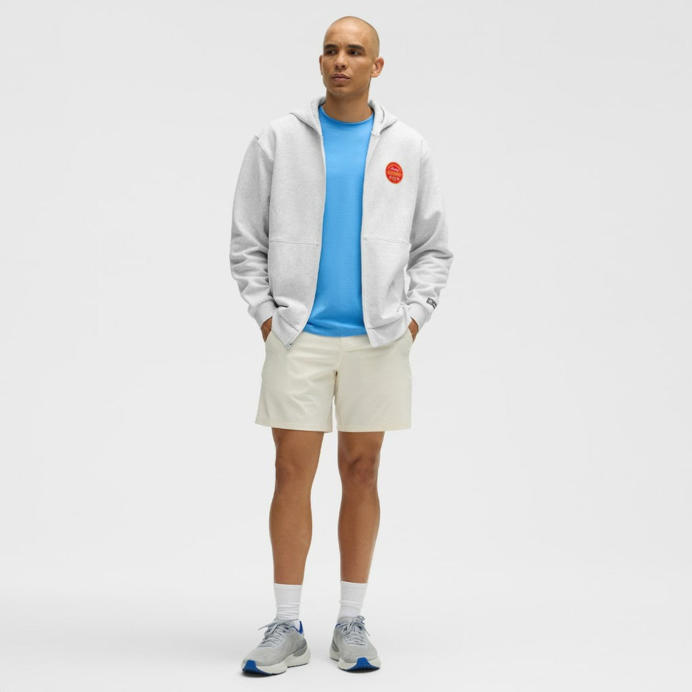 Chicago Blackhawks lululemon Steady State Full-Zip Hoodie - Heathered Core Ultra Light Grey | NHL online