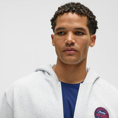 Columbus Blue Jackets lululemon Steady State Full-Zip Hoodie - Heathered Core Ultra Light Grey | NHL online