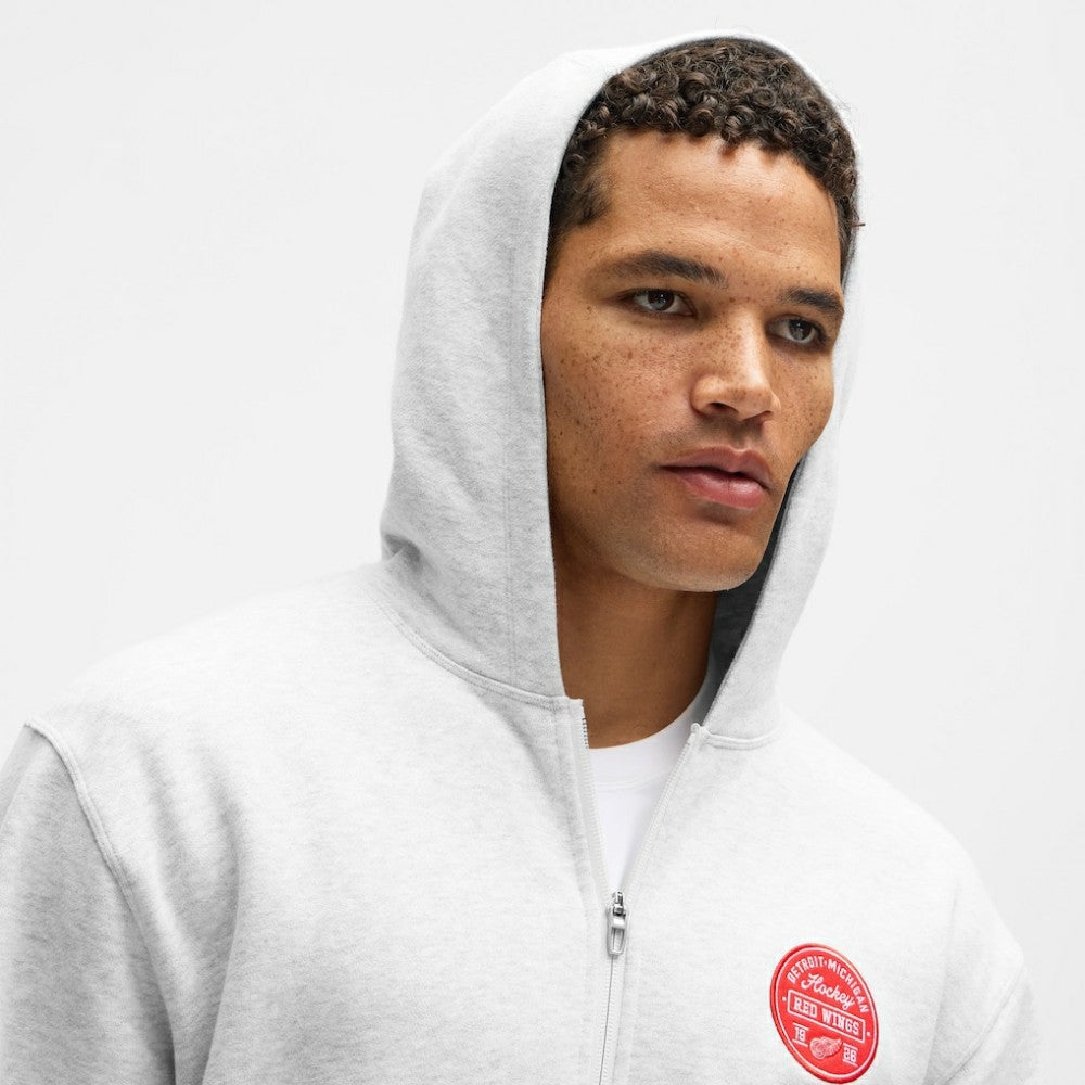 Detroit Red Wings lululemon Steady State Full-Zip Hoodie - Heathered Core Ultra Light Grey | NHL sale