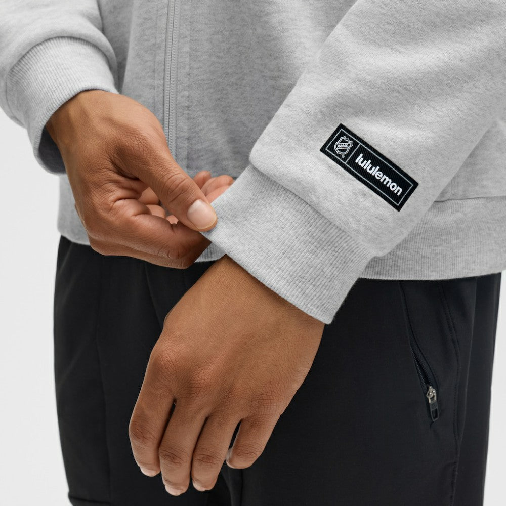 Los Angeles Kings lululemon Steady State Full-Zip Hoodie - Heathered Core Ultra Light Grey | NHL sale