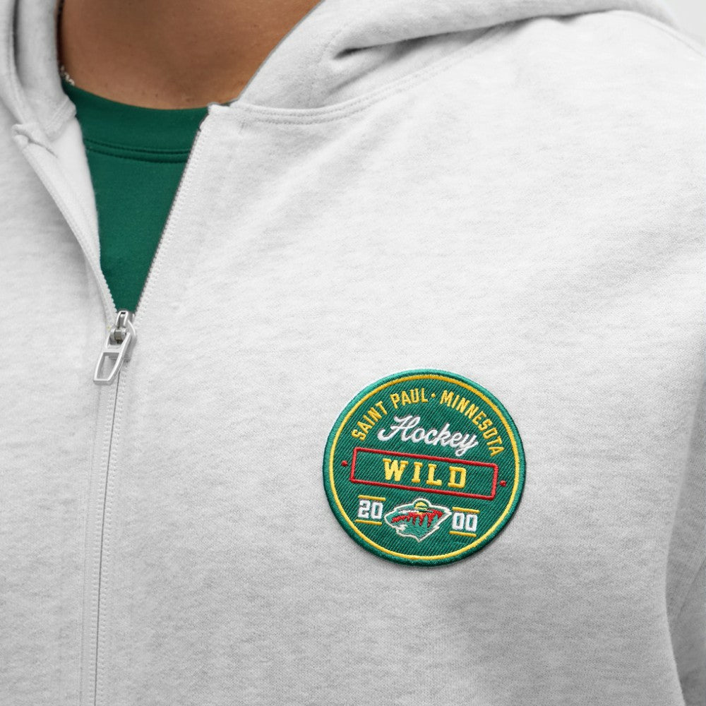 Minnesota Wild lululemon Steady State Full-Zip Hoodie - Heathered Core Ultra Light Grey | NHL online