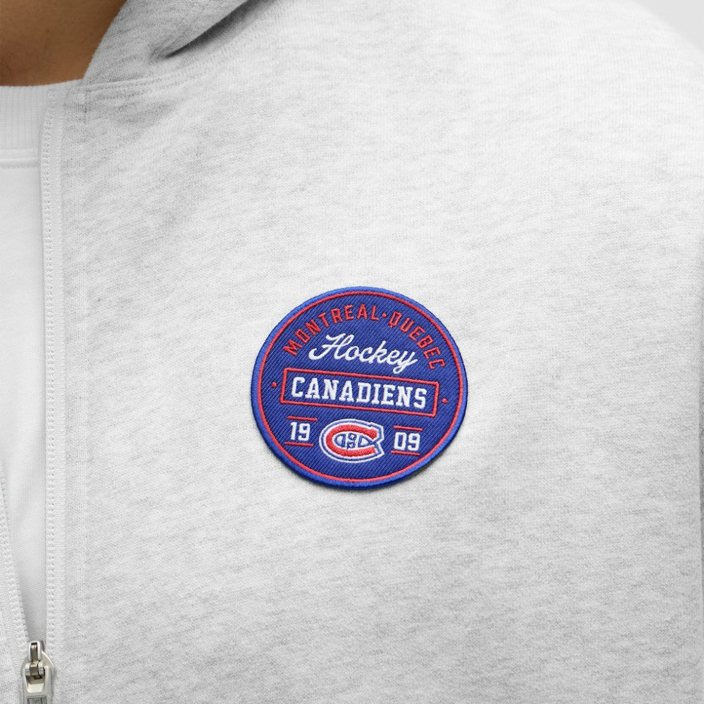 Montreal Canadiens lululemon Steady State Full-Zip Hoodie - Heathered Core Ultra Light Grey | NHL near me