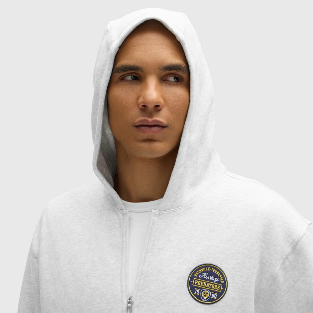 Nashville Predators lululemon Steady State Full-Zip Hoodie - Heathered Core Ultra Light Grey | NHL sale