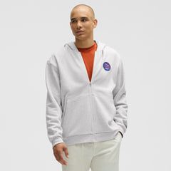 New York Islanders lululemon Steady State Full-Zip Hoodie - Heathered Core Ultra Light Grey | NHL Lifestyle