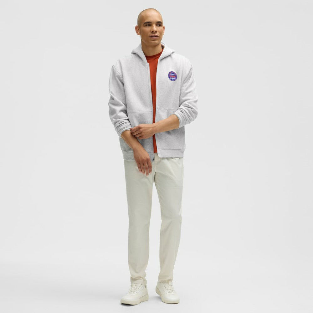 New York Islanders lululemon Steady State Full-Zip Hoodie - Heathered Core Ultra Light Grey | NHL Lifestyle