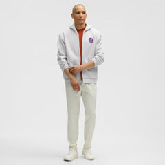 New York Islanders lululemon Steady State Full-Zip Hoodie - Heathered Core Ultra Light Grey | NHL Lifestyle