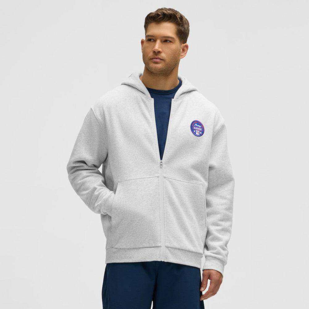 New York Rangers lululemon Steady State Full-Zip Hoodie - Heathered Core Ultra Light Grey | NHL sale