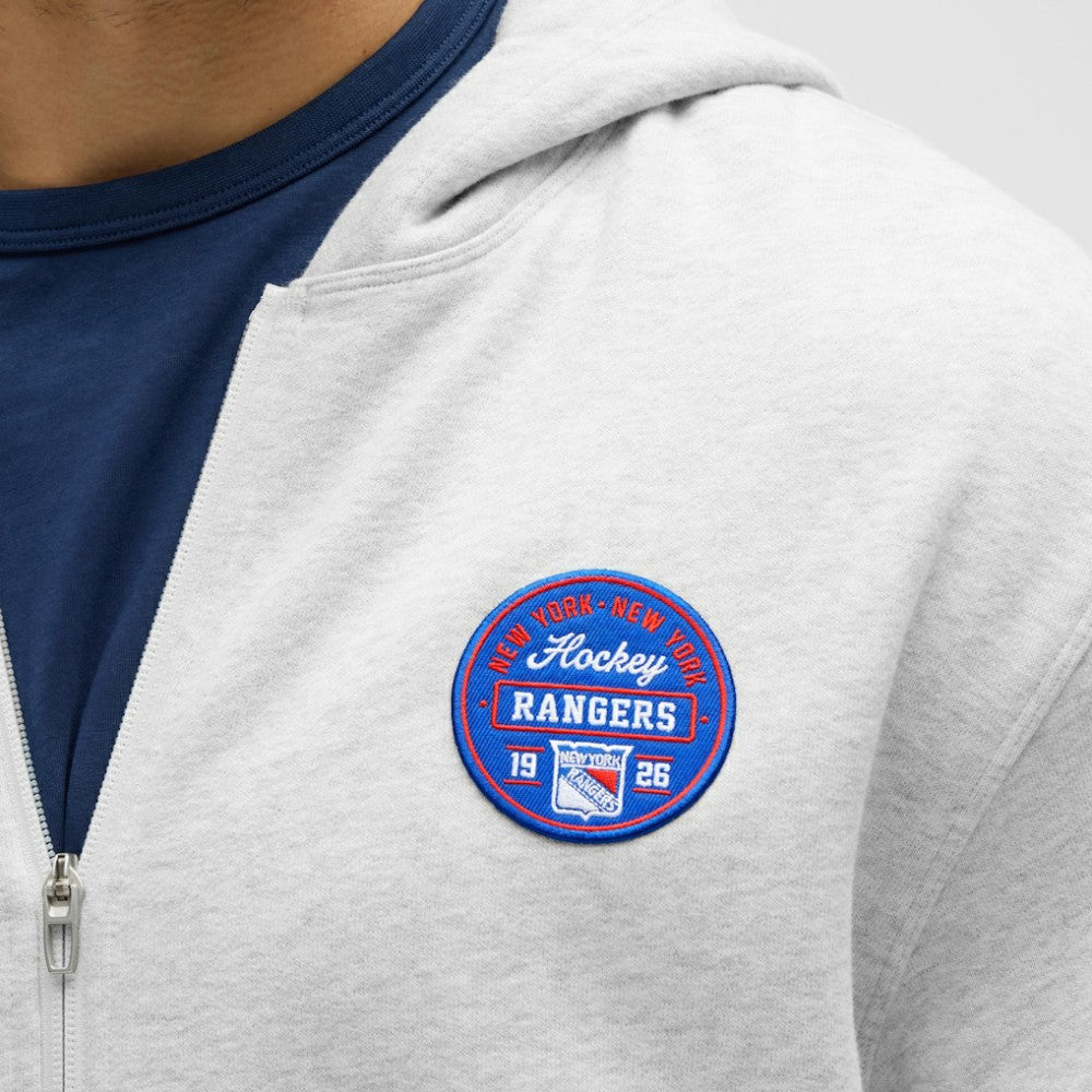 New York Rangers lululemon Steady State Full-Zip Hoodie - Heathered Core Ultra Light Grey | NHL sale