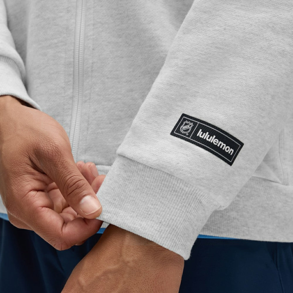 Seattle Kraken lululemon Steady State Full-Zip Hoodie - Heathered Core Ultra Light Grey | NHL on sale