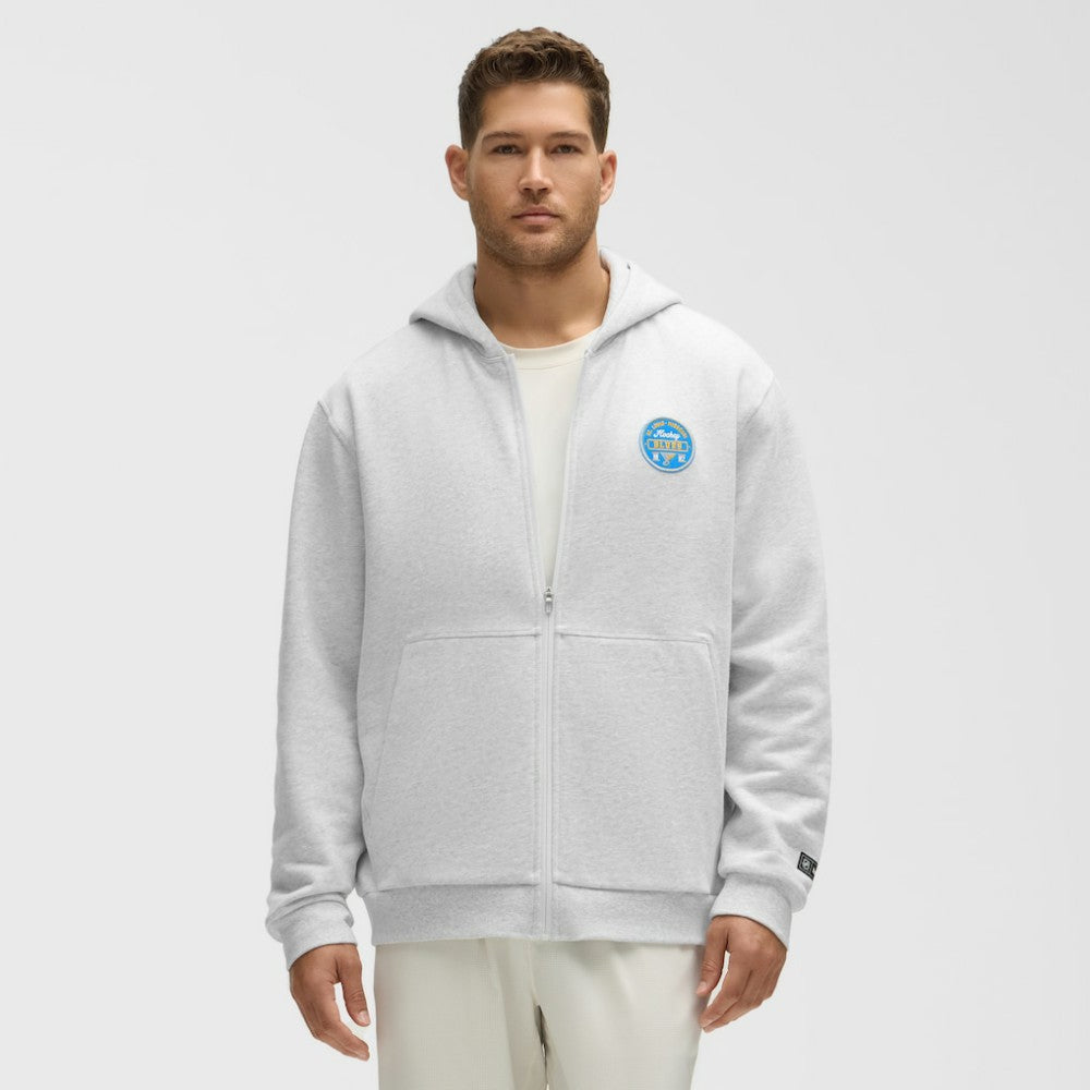 St. Louis Blues lululemon Steady State Full-Zip Hoodie - Heathered Core Ultra Light Grey | NHL near me