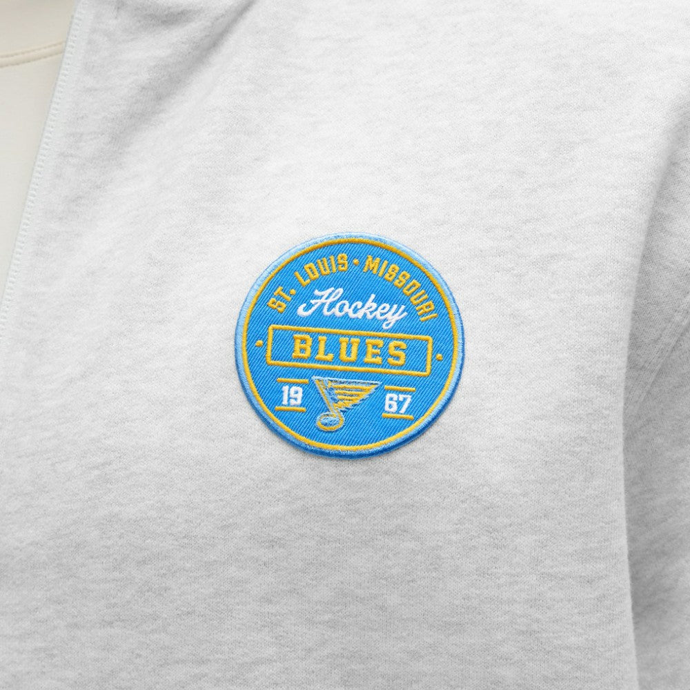 St. Louis Blues lululemon Steady State Full-Zip Hoodie - Heathered Core Ultra Light Grey | NHL near me
