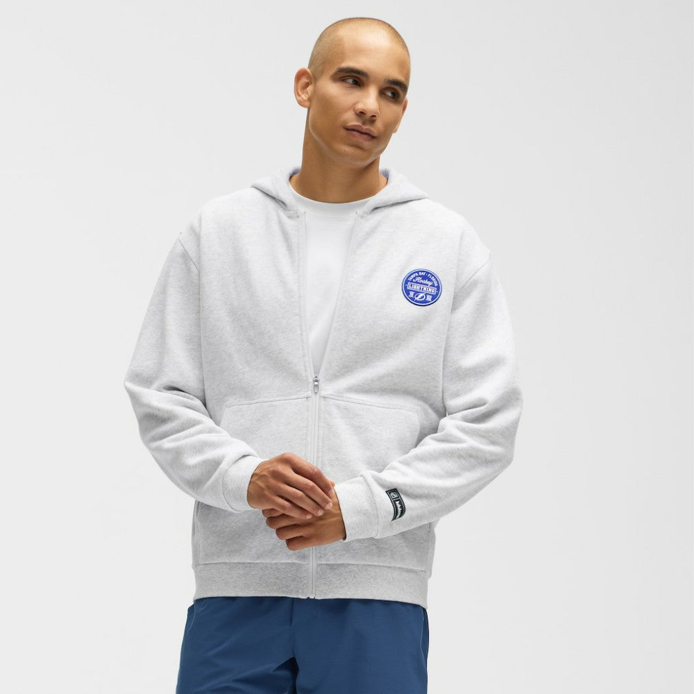 Tampa Bay Lightning lululemon Steady State Full-Zip Hoodie - Heathered Core Ultra Light Grey | NHL sale