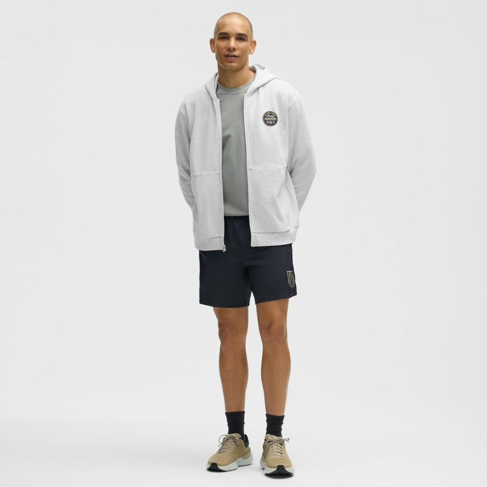 Vegas Golden Knights lululemon Steady State Full-Zip Hoodie - Heathered Core Ultra Light Grey | NHL Clearance