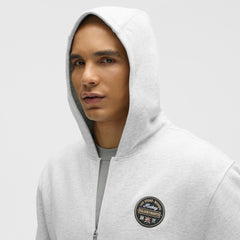 Vegas Golden Knights lululemon Steady State Full-Zip Hoodie - Heathered Core Ultra Light Grey | NHL Clearance