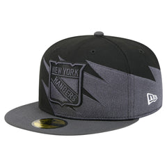 New York Rangers New Era Spikes 59FIFTY Fitted Hat - Black | New Era Clearance