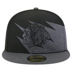 Chicago Blackhawks New Era Spikes 59FIFTY Fitted Hat - Black | New Era near me