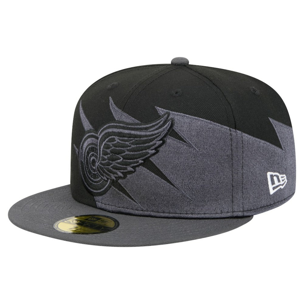 Detroit Red Wings New Era Spikes 59FIFTY Fitted Hat - Black | New Era sale