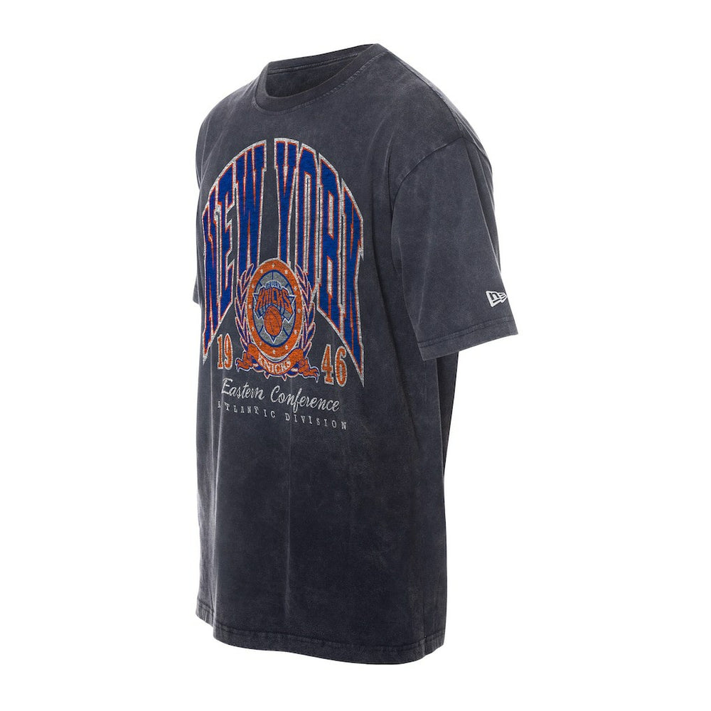 New Era New York Knicks Sport Classics Mineral Washed T-Shirt Black